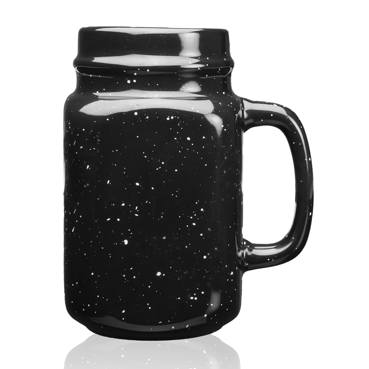16 oz. Savannah Speckle Ceramic Mason Jars view 3
