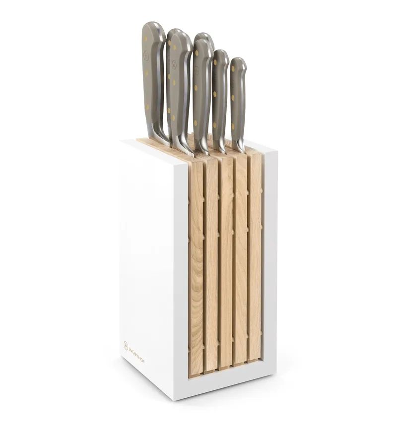Wusthof Classic 8Pc Designer Knife Block Set Velvet Oyster
