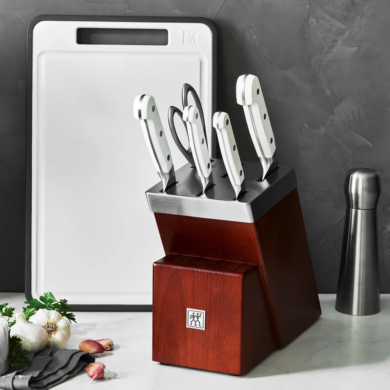 Zwilling Pro Le Blanc 7Pc Self-Sharpening Knife Block Set