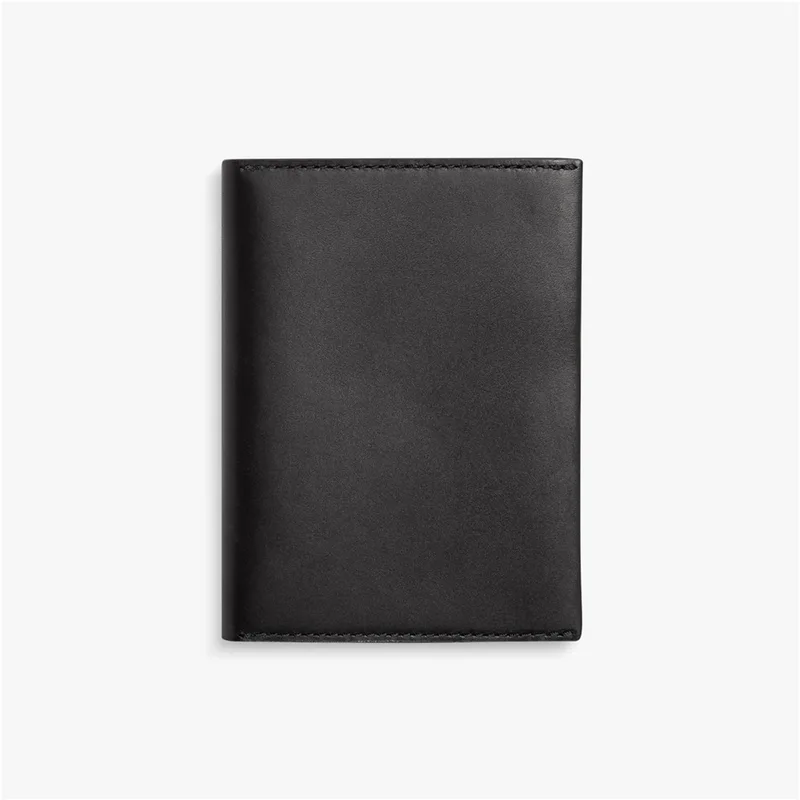 Shinola Passport Wallet - Black Vachetta Leather