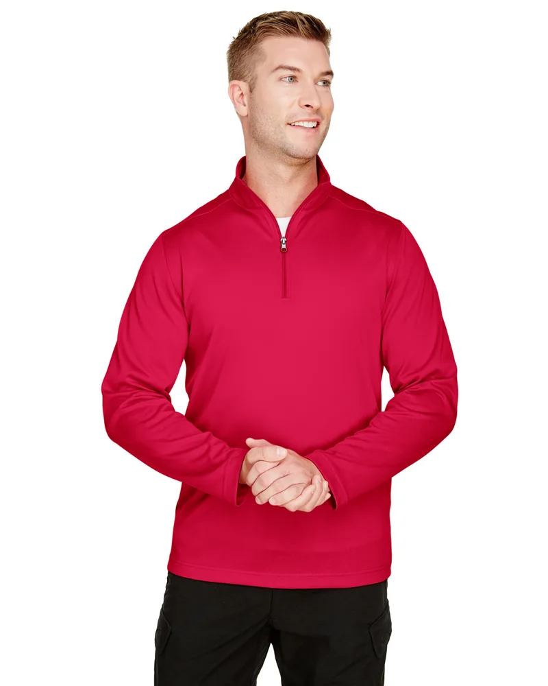 Harriton Men's Advantage Snag Protection Plus Quarter-Zip Pullover Jacket view 4