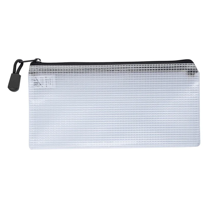 Clear Zippered Pencil Pouch view 3