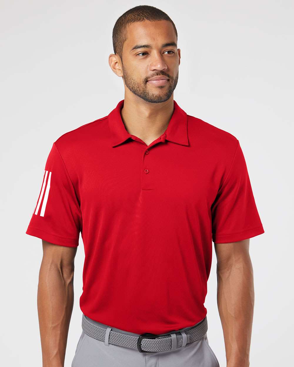 Adidas® Floating 3-Stripes Polo view 4