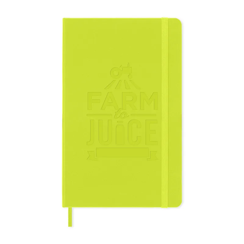 Moleskine® Hard Cover Ruled Large Notebook - Lemon Green