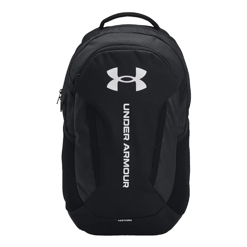 Under Armour Hustle 6.0 Backpack - Black/Black/White