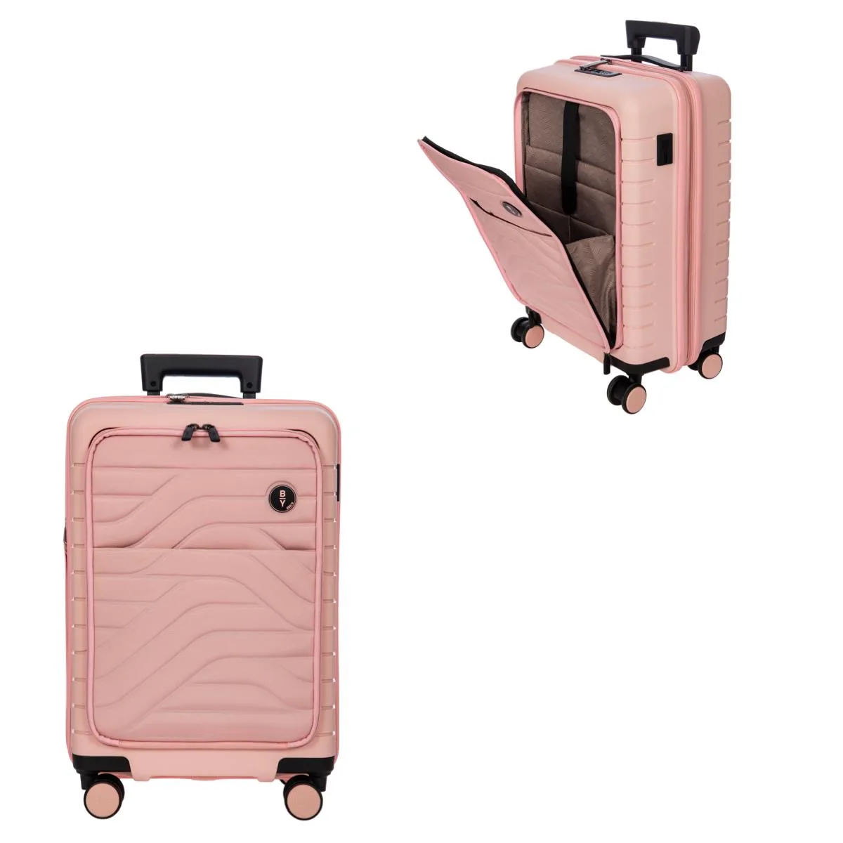 Bric's By Ulisse 21" Expandable Spinner w/Pocket Luggage - Pearl Pink