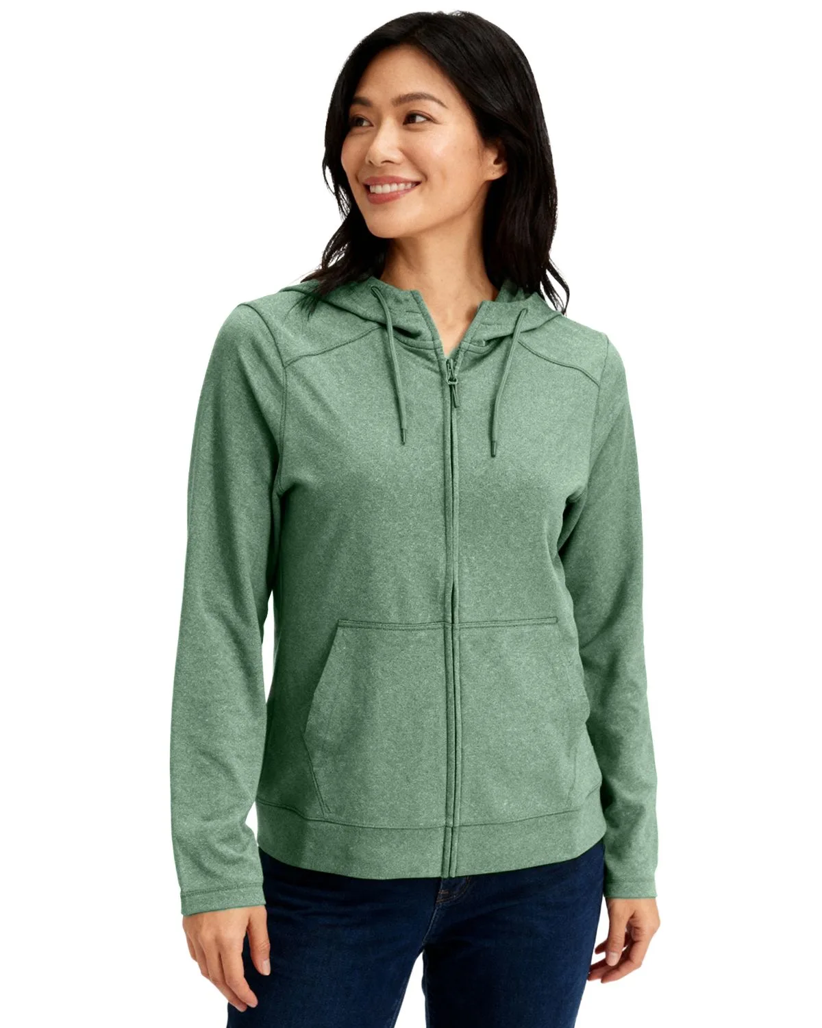 Clique Dash Recycled Womens Full Zip Hooded Sweatshirt