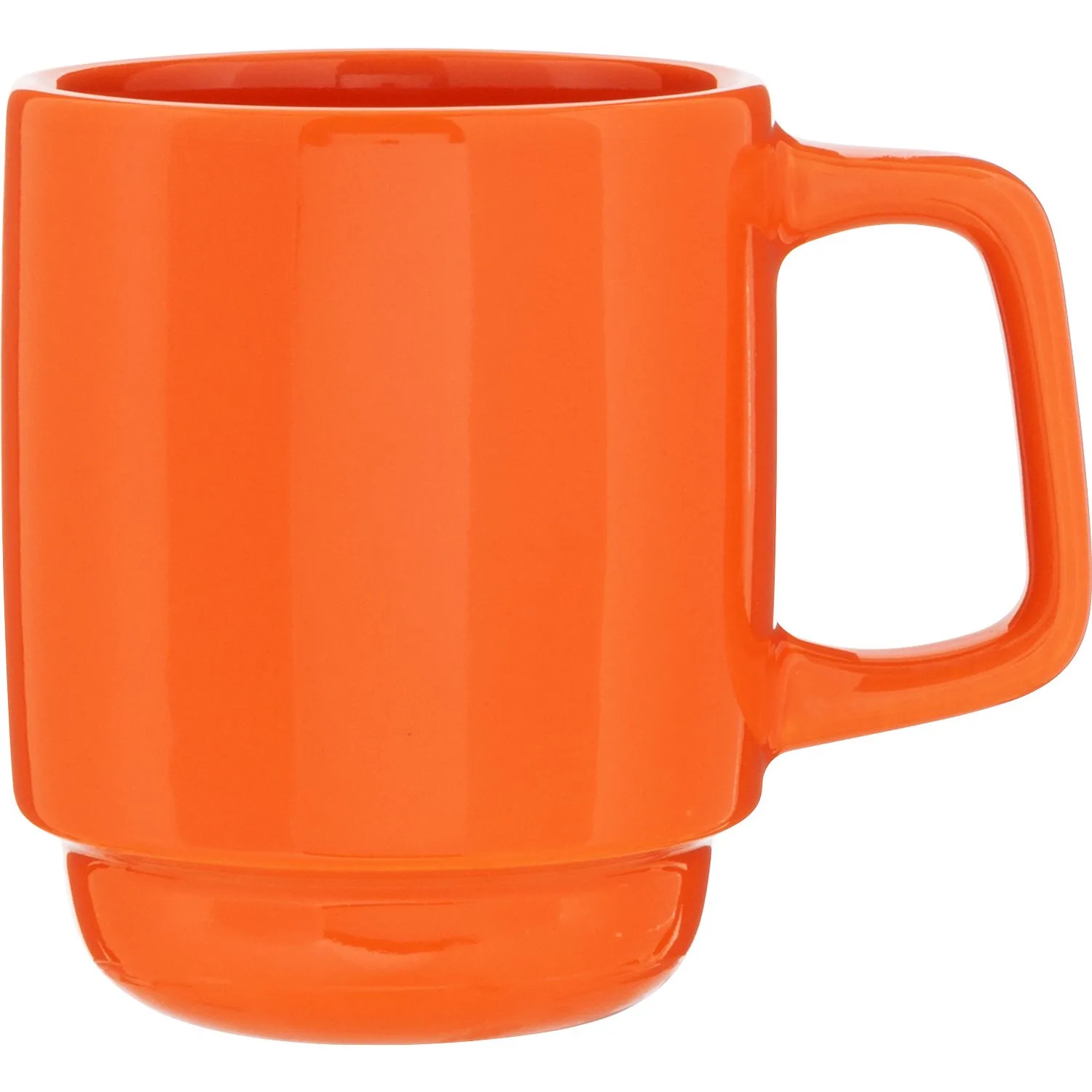 16 oz Olly Ceramic Mug (Orange) view 2