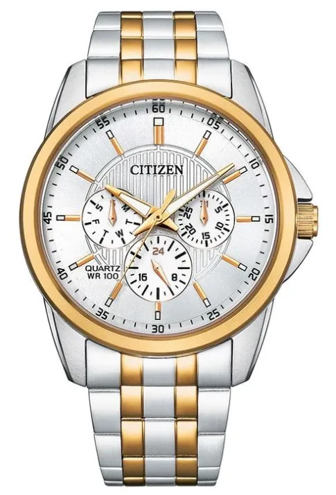 Citizen® Men's Quartz Stainless Steel Bracelet Watch w/Silver-Tone Dial