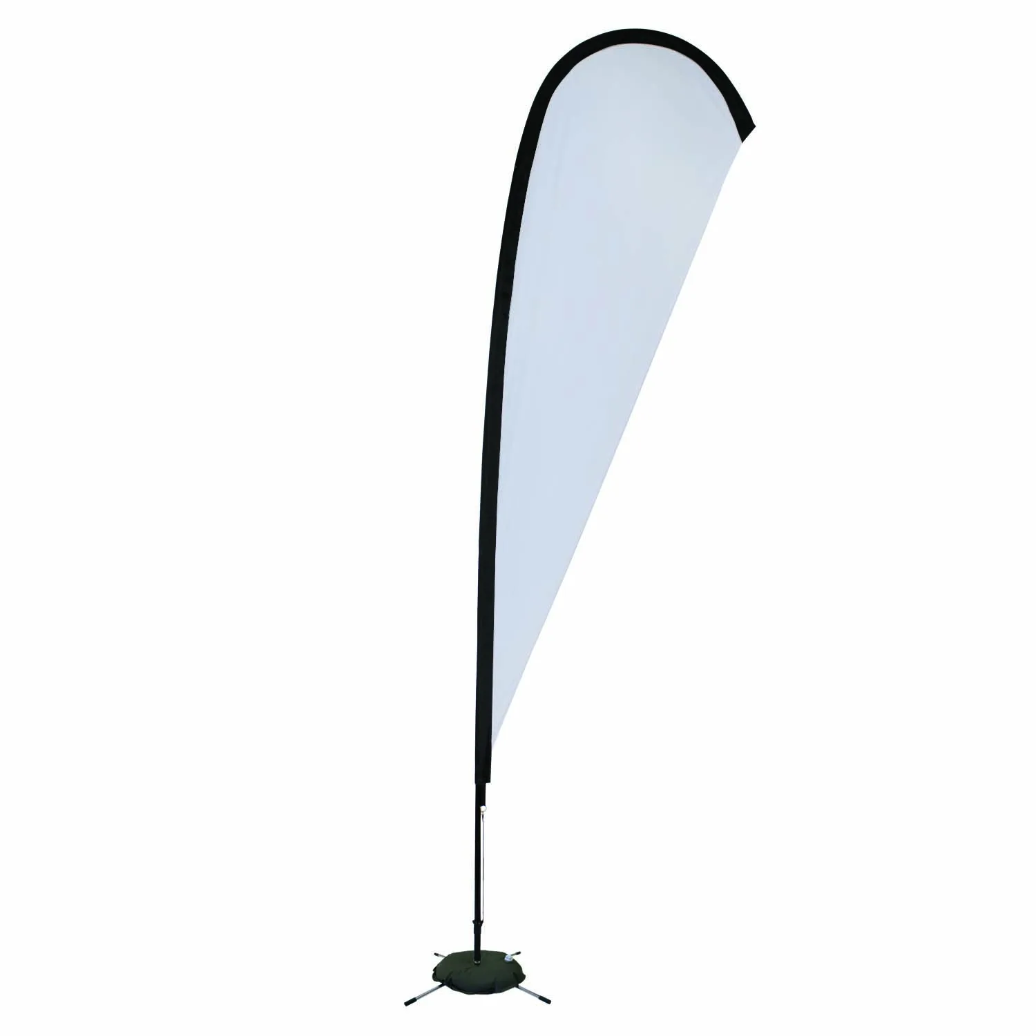 11.5' Premium Teardrop Sail Sign Flag, 1-Sided, Scissor Base view 2