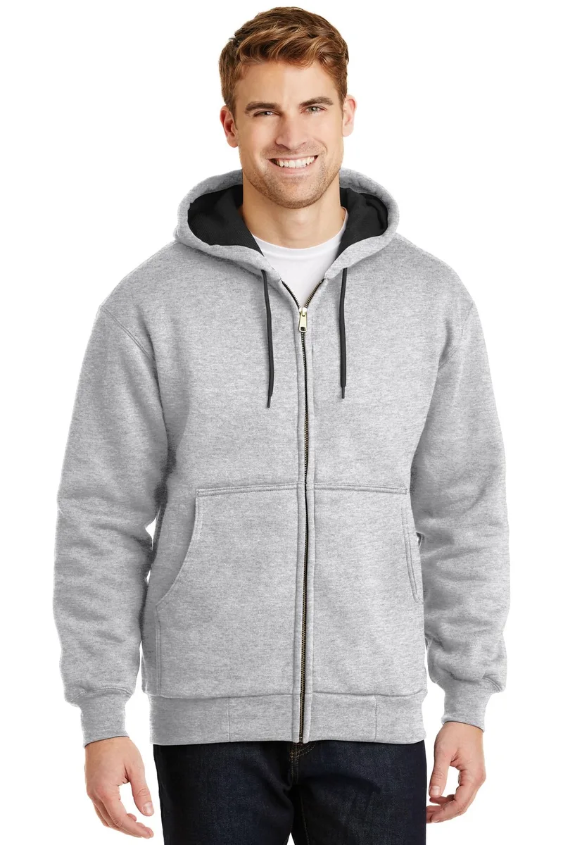 CornerStone® - Heavyweight Full-Zip Hooded Sweatshirt with Thermal Lining. view 3