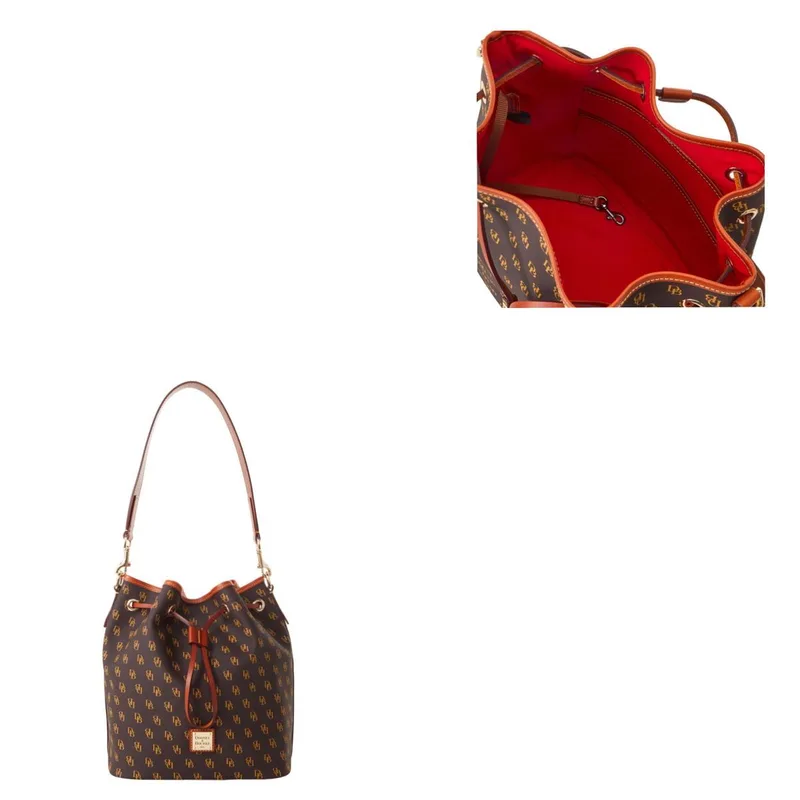 Dooney & Bourke Brown Gretta Drawstring