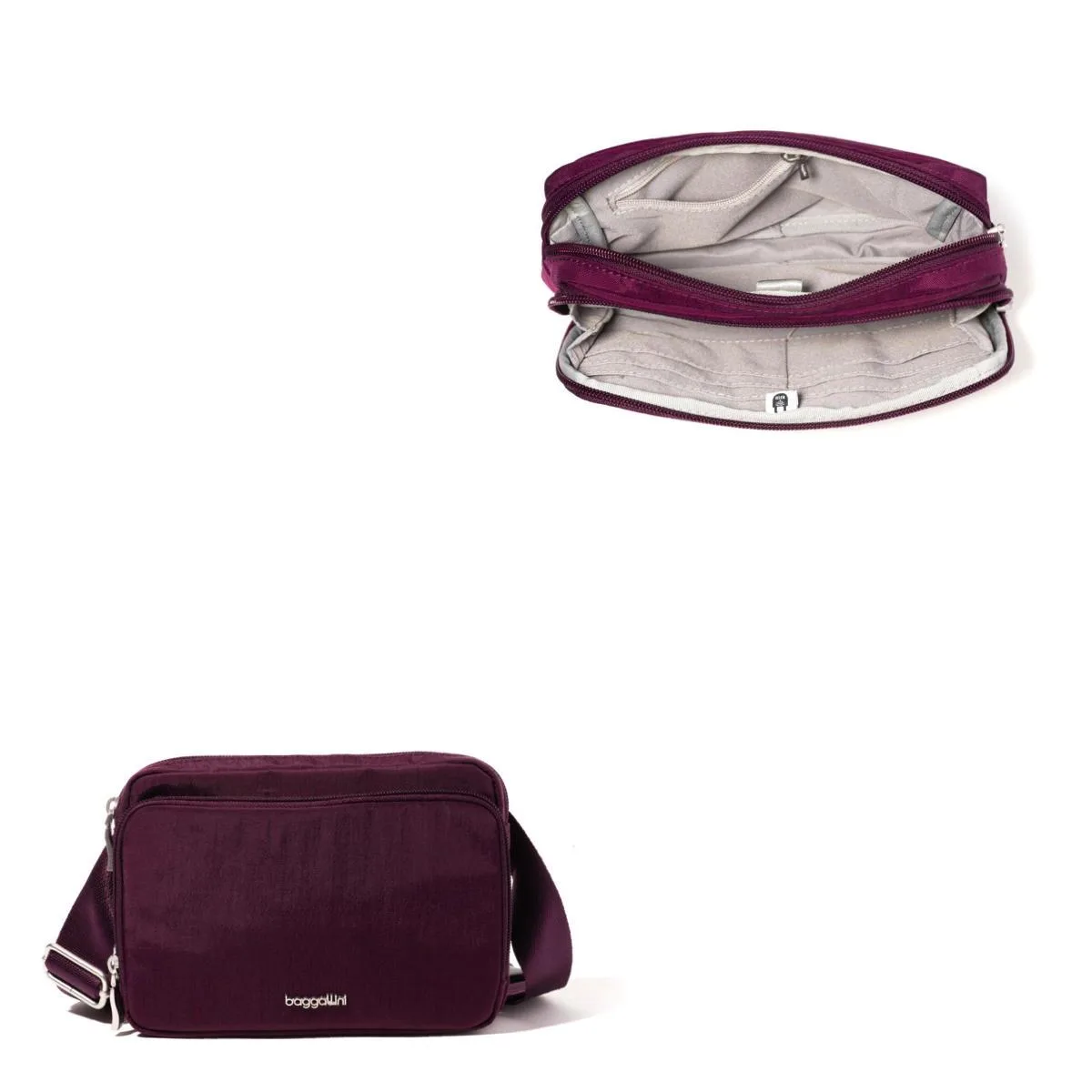 Baggallini Modern Belt Bag - Mulberry Red