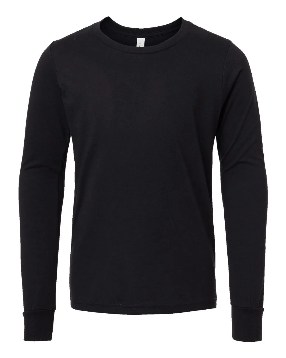 Bella+Canvas® Youth Heather CVC Long Sleeve T-Shirt view 4