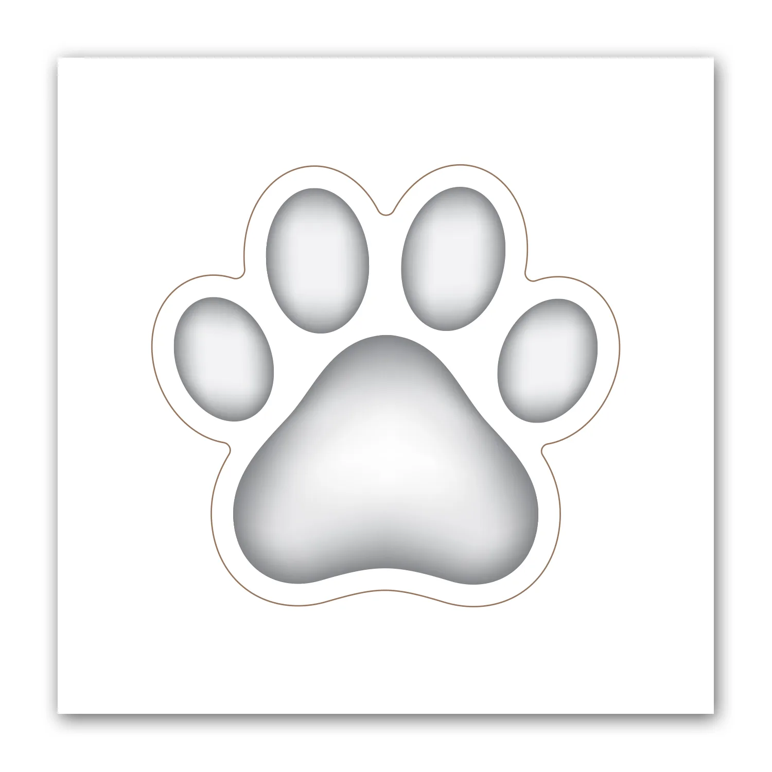 Paw Print Punch Out Picture Frame Magnet view 2