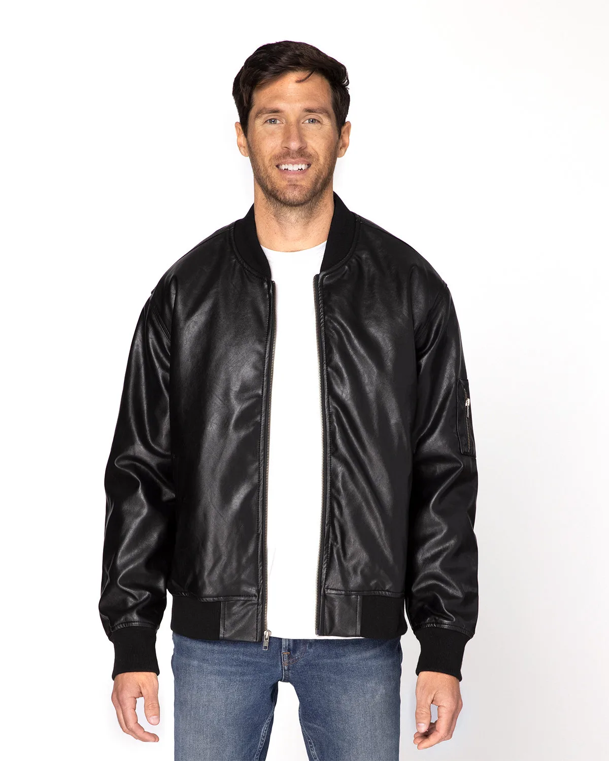 THREADFAST Unisex Bomber Jacket view 3