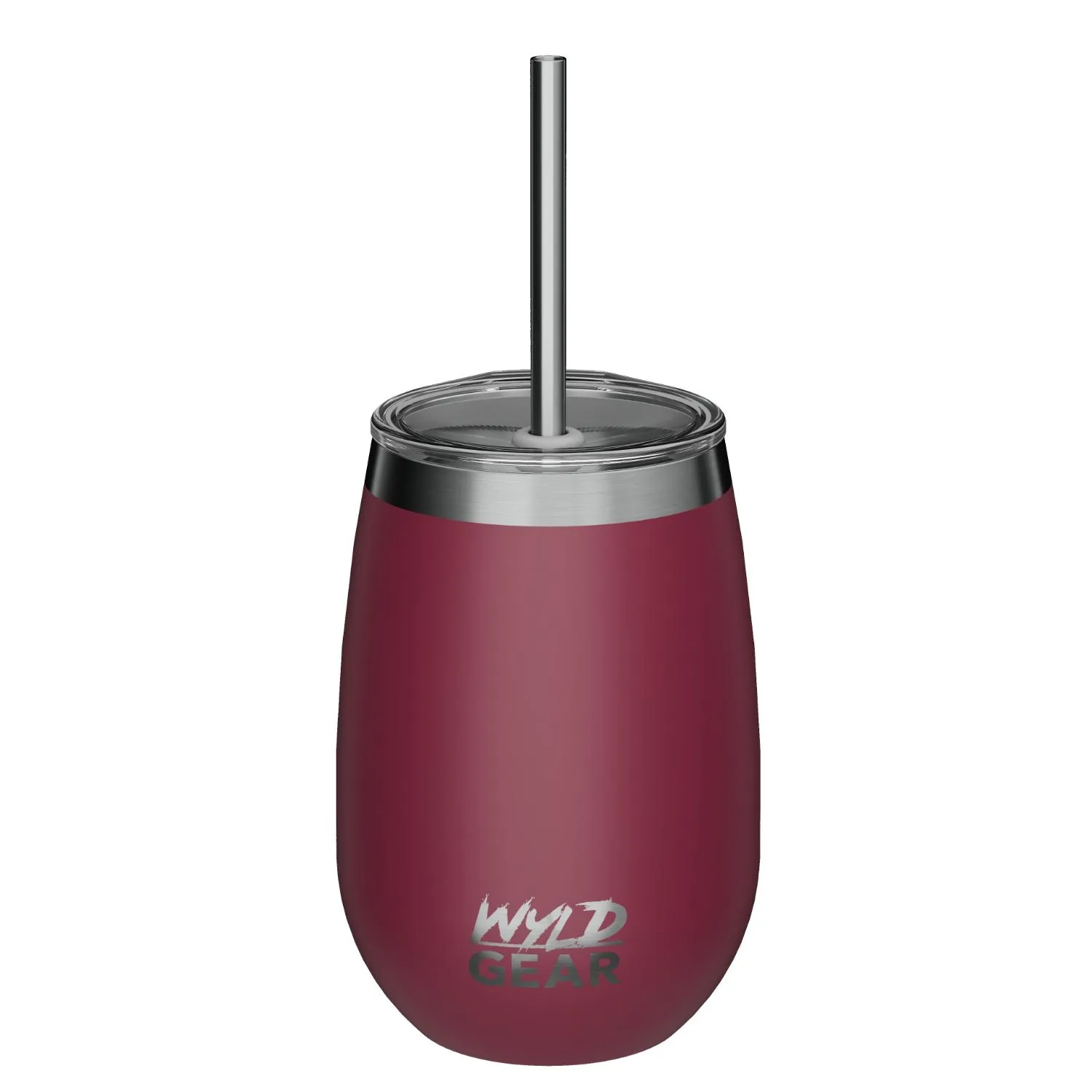 12 oz Wyld Gear® Stainless Steel Vacuum Insulated Wine Tumbler With lid view 3