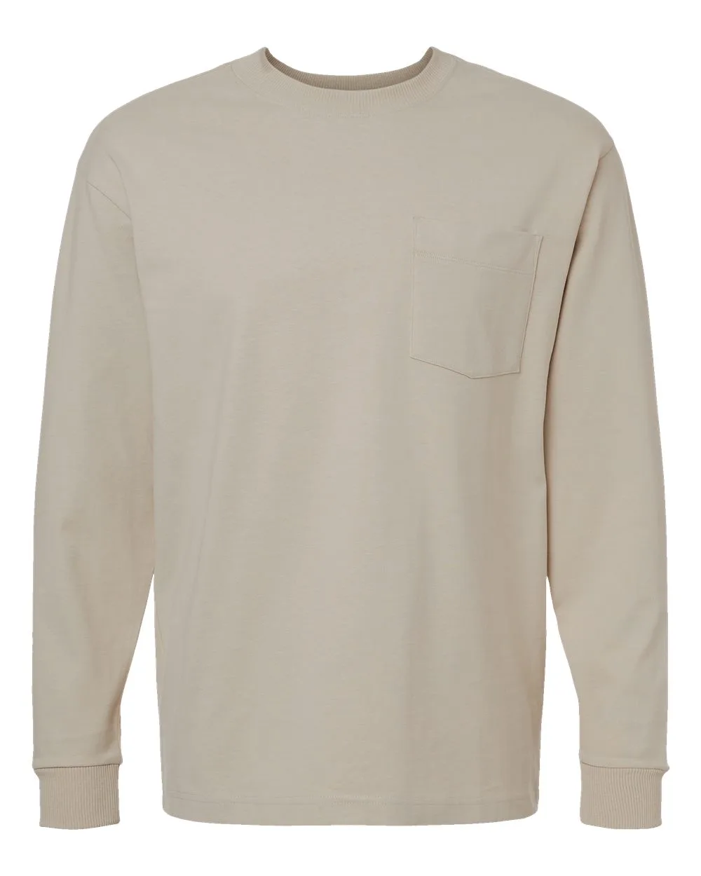 American Apparel® Super Heavyweight Long Sleeve Pocket Tee Shirt view 6