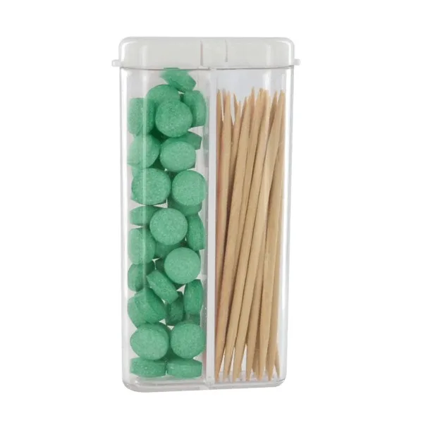 Rectangular Flip-Top Mints and Toothpicks view 2