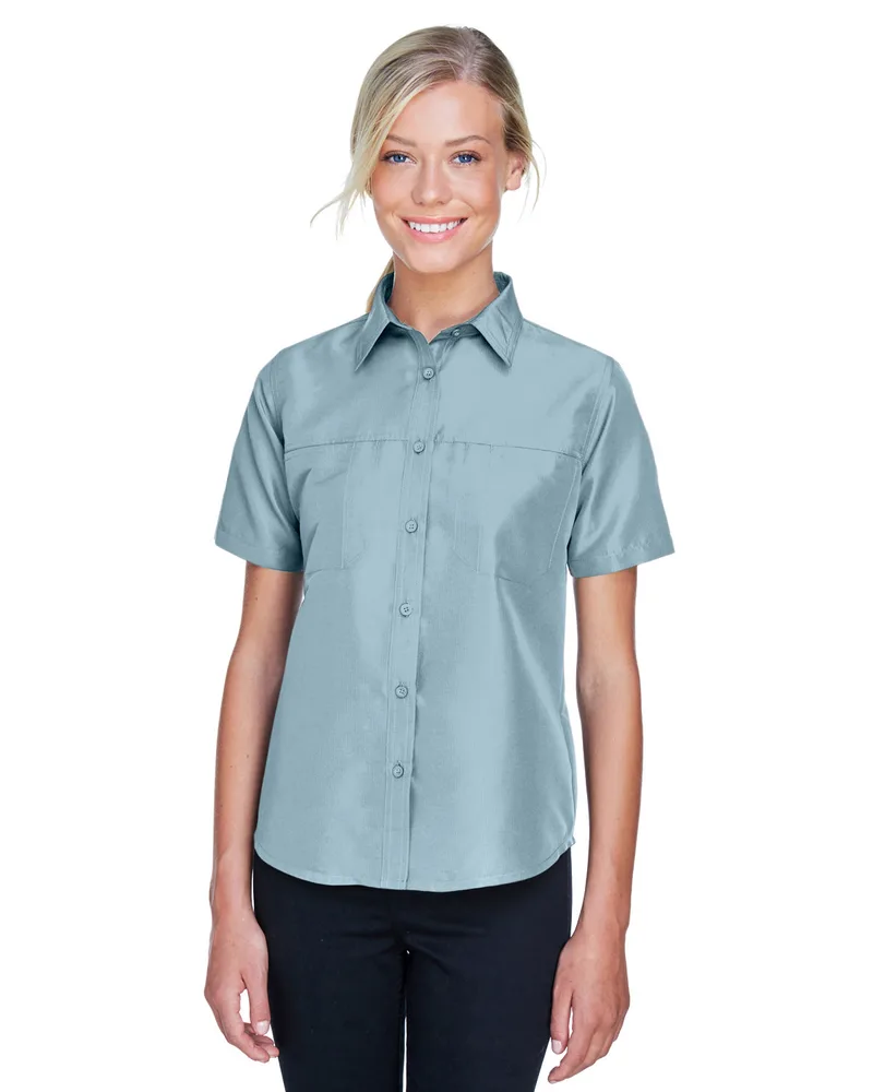 Harriton Ladies' Key West Short-Sleeve Performance Staff Shirt view 2