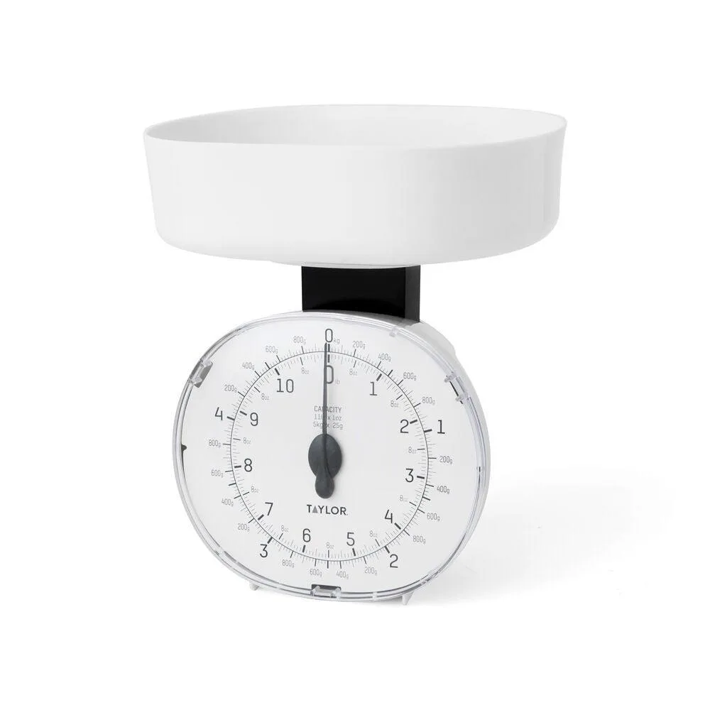 Taylor 11 Lb. White Mechanical Food Scale