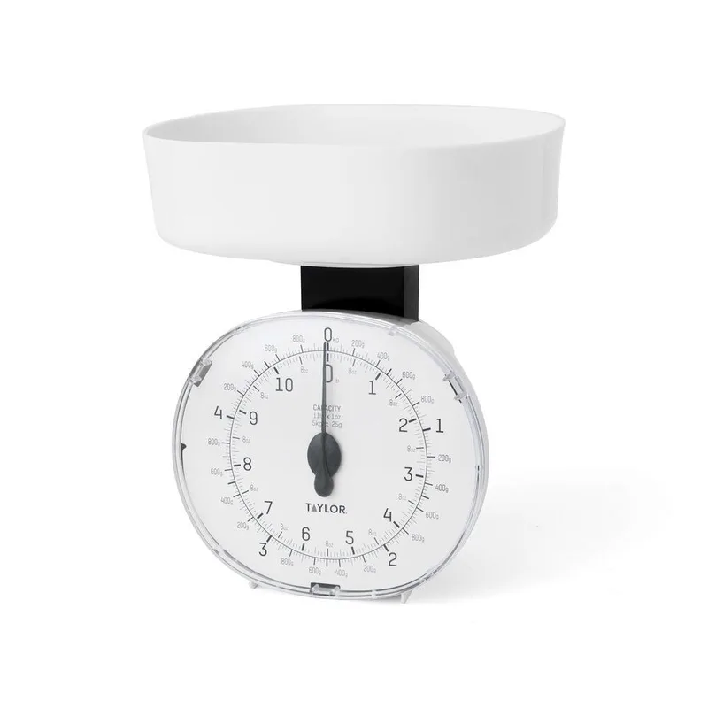 Taylor 11 Lb. White Mechanical Food Scale