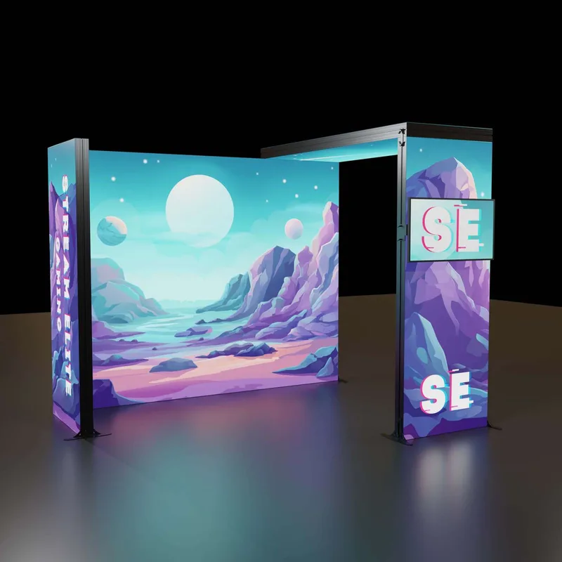 8'H Astra Plus Modular Booth Kit 4