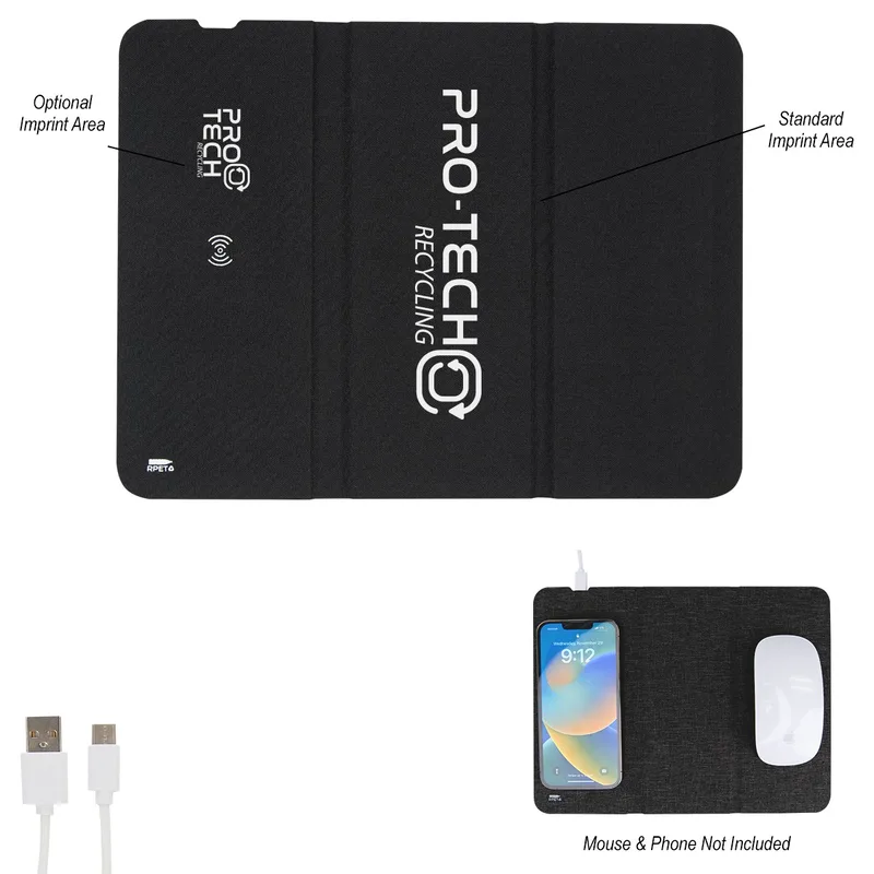 Rpet 10w Wireless Charging Mouse Pad view 2
