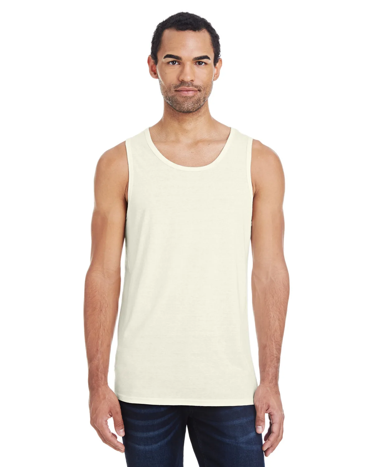 THREADFAST Unisex Triblend Tank view 3