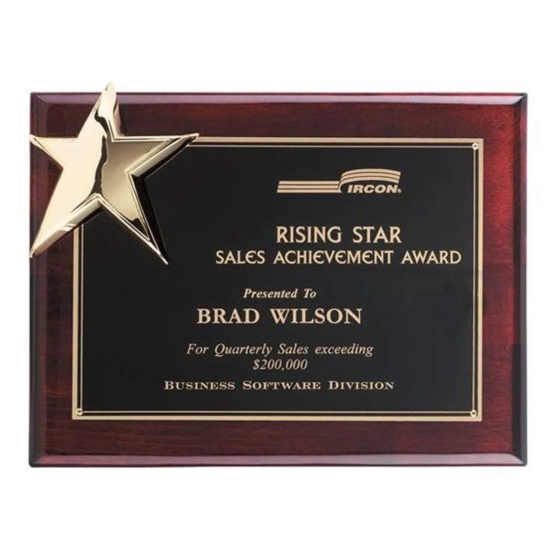 Corner Star Plaque