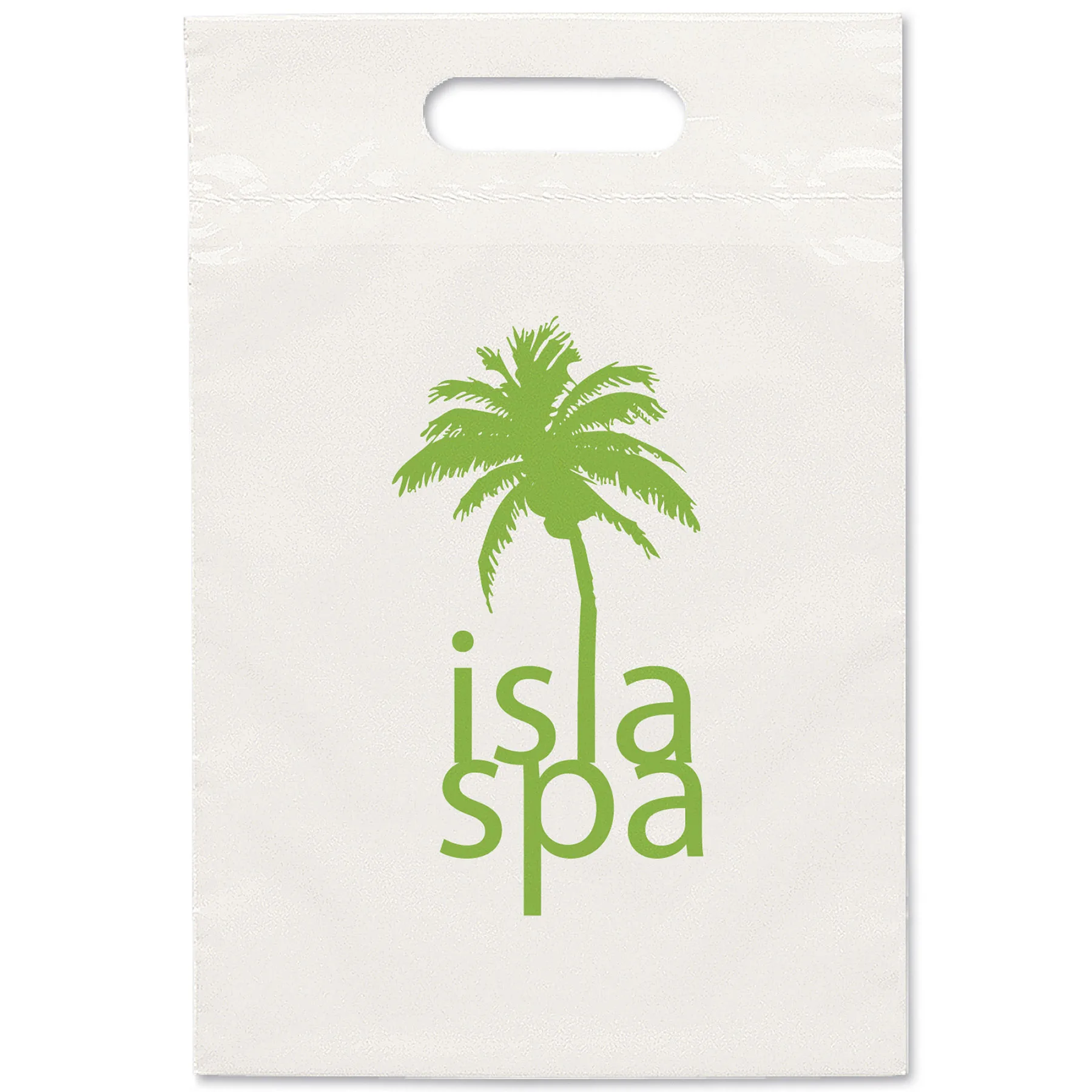 Eco Die Cut Handle Bag - Flexo Ink Print (9 1/2" x 14")