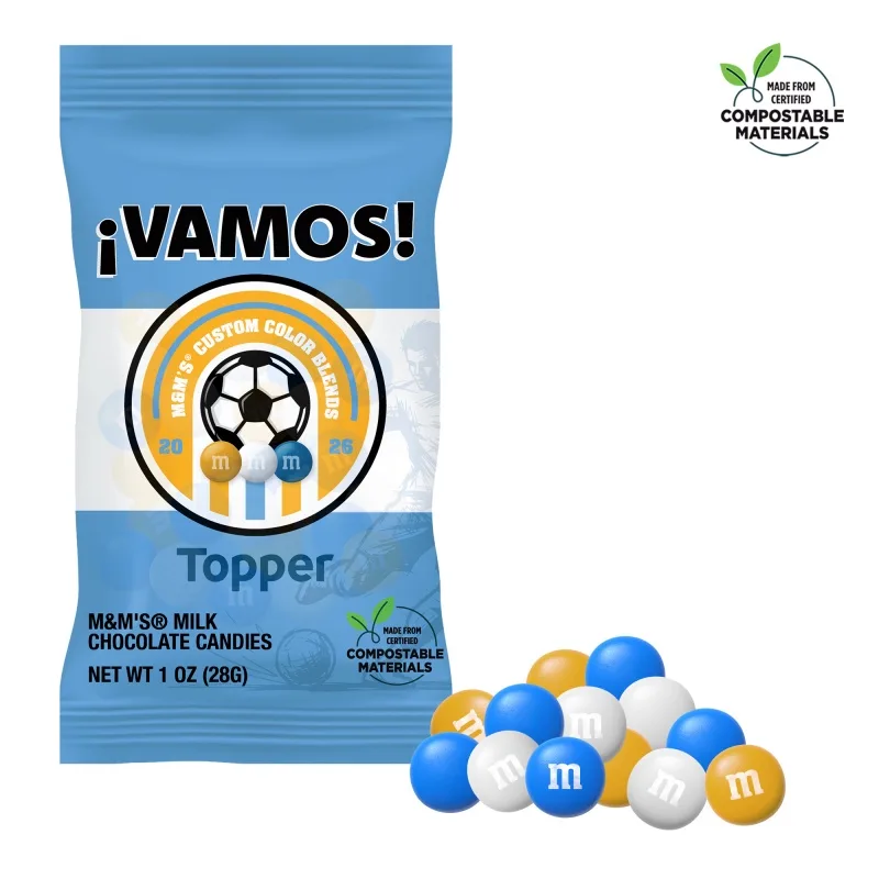 Soccer M&M'S Color Choice, 1oz ECO-Digibag & Full Color view 4