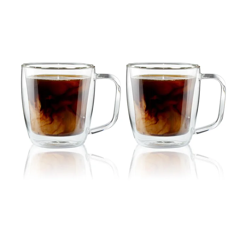 Henckels 2 Piece Cafe Roma Double Wall 12 Oz. Coffee Mug Set