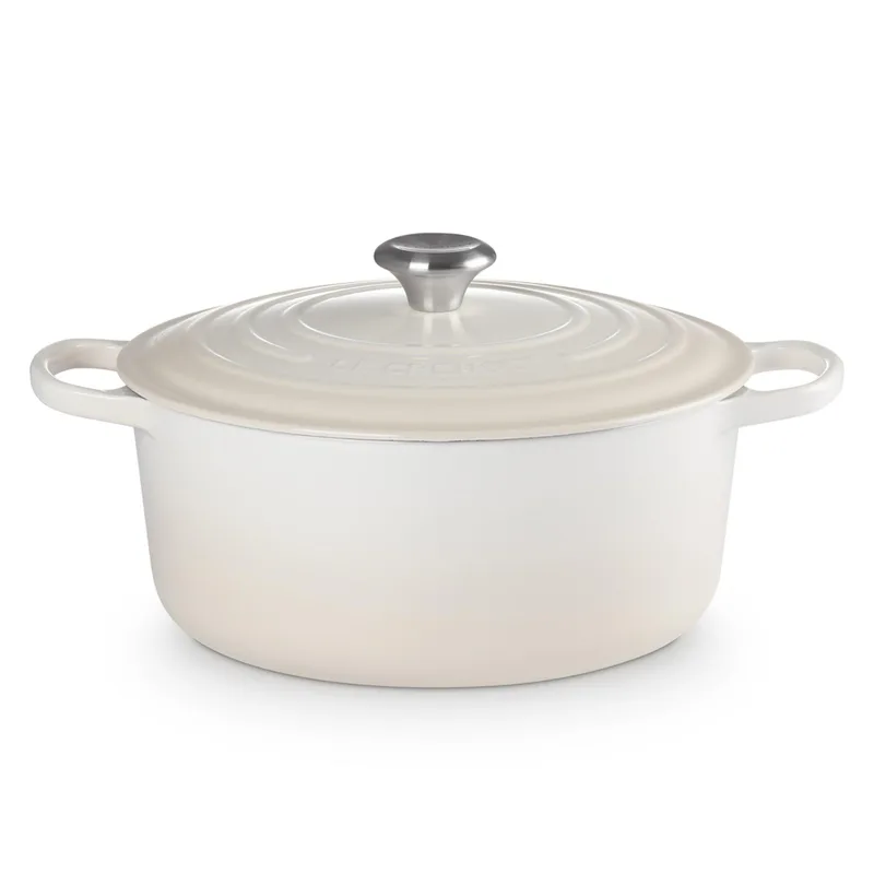 Le Creuset 7.25Qt Signature Cast Iron Round Dutch Oven Meringue