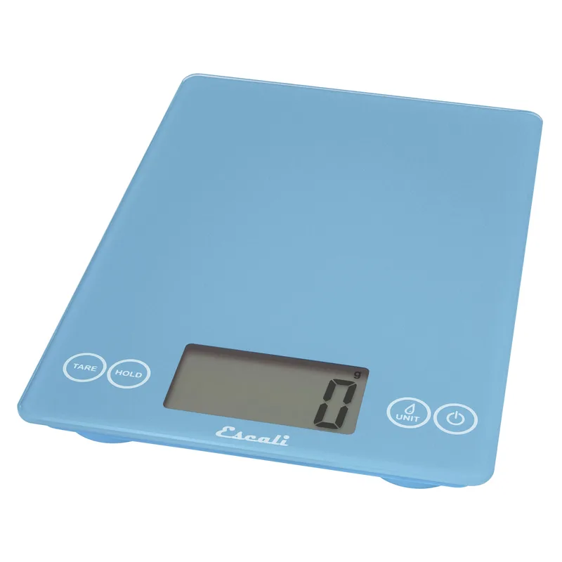 KitchenSupply Escali - Arti Glass Digital Scale, Sky Blue