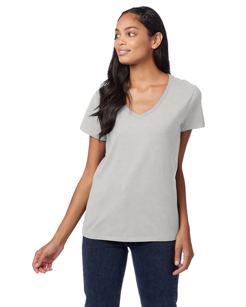 Hanes® Women's Perfect-T V-Neck Short Sleeve T-Shirt