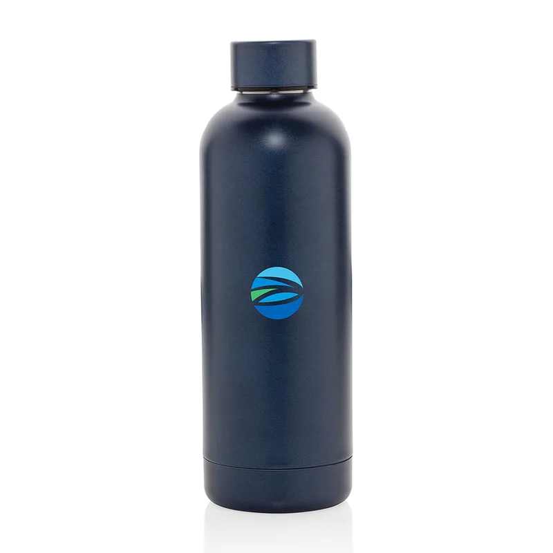 Impact Recycled Stainless Steel Vacuum Bottle - Blue