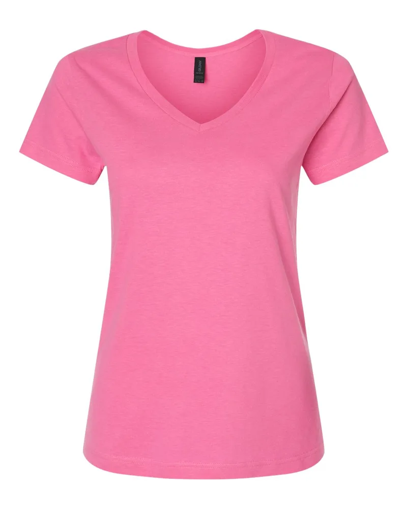 Gildan® Women's Softstyle® V-Neck T-Shirt view 3