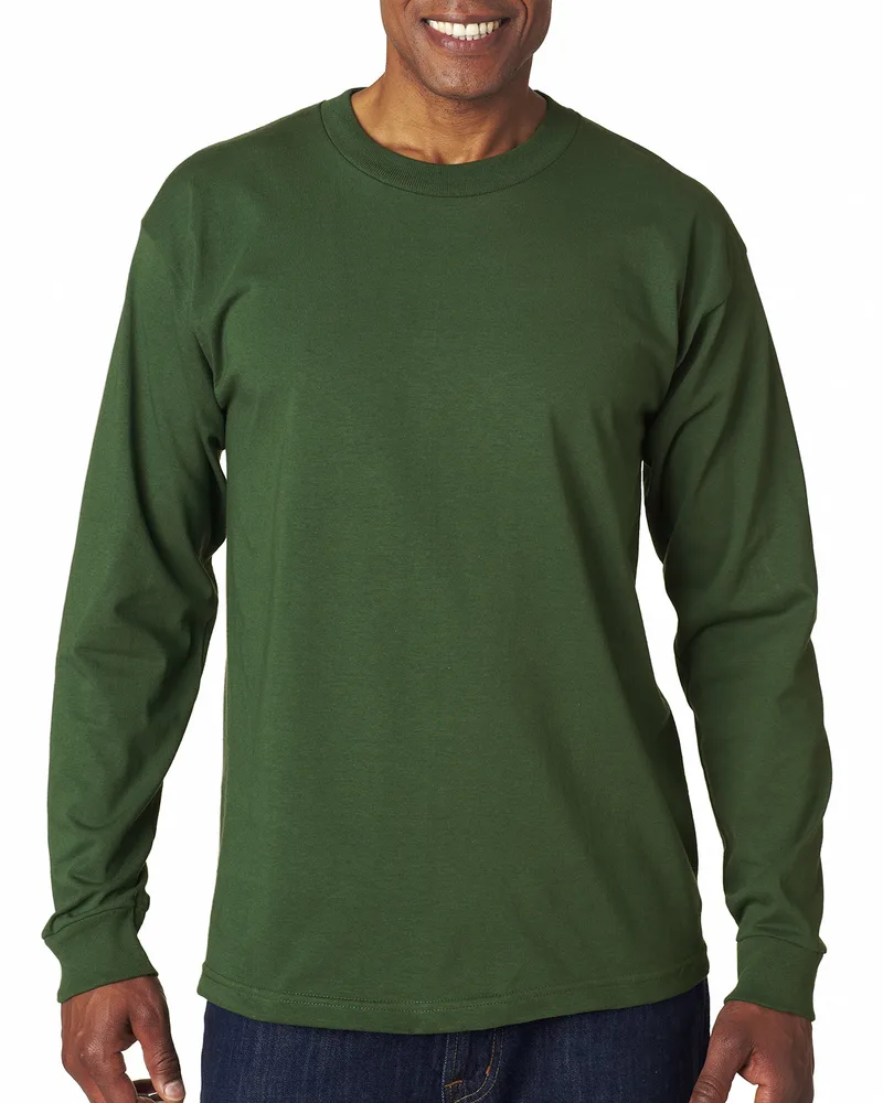 BAYSIDE Unisex USA Made Heavyweight Long-Sleeve T-Shirt view 7