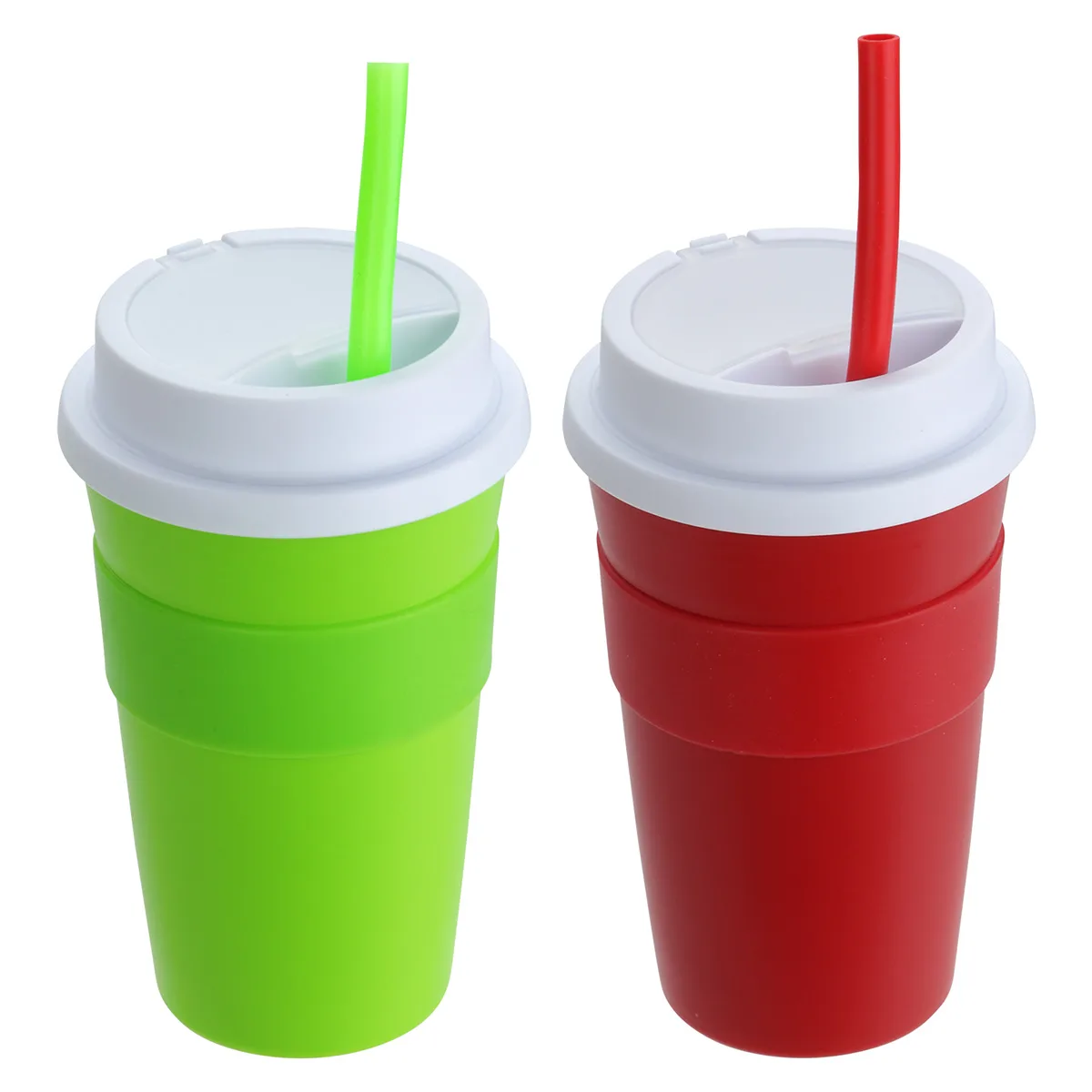 Bistro 14 oz Coffee Cup with Silicone Sleeve + Straw view 2