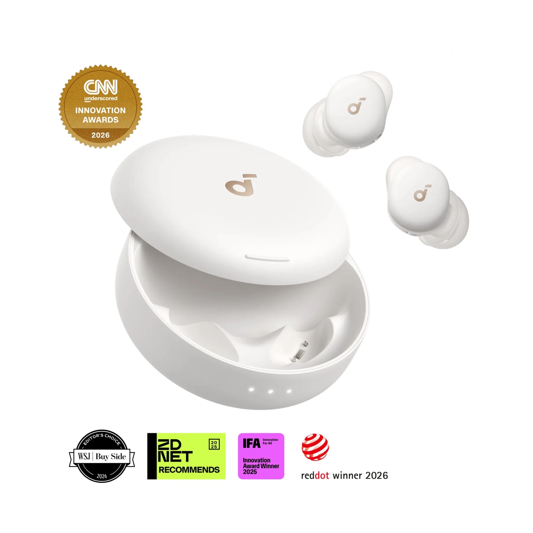 soundcore Sleep A30 Smart ANC Sleep Earbuds - Lunar White Special
