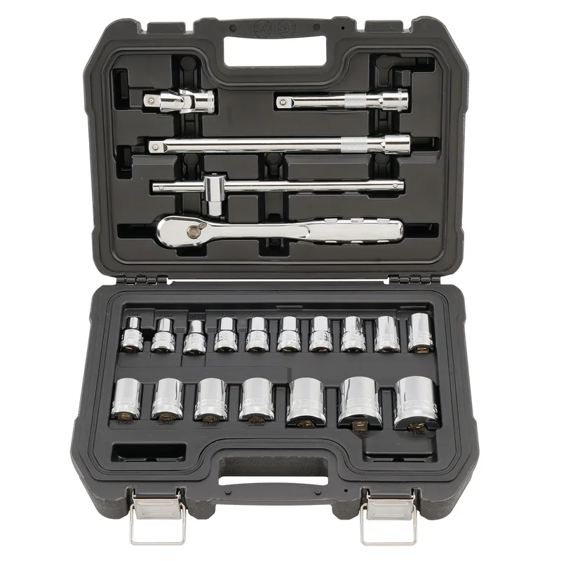 DeWalt 22Pc 1/2" Drive Metric Socket Set