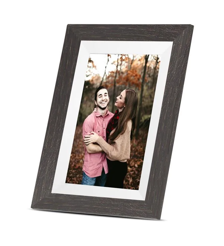 Bell+Howell 10.1" Smart Digital Photo Frame - White/Brown