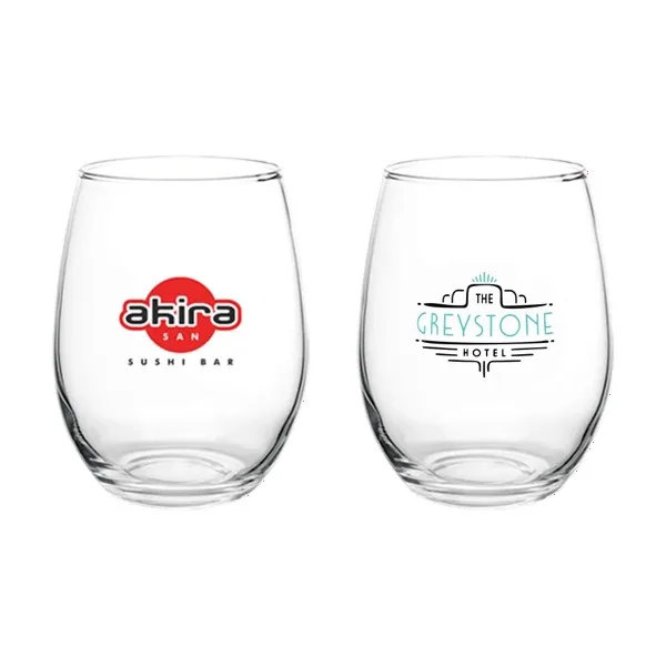 Liquid Lunch 15 oz Stemless Wine Glasses view 2