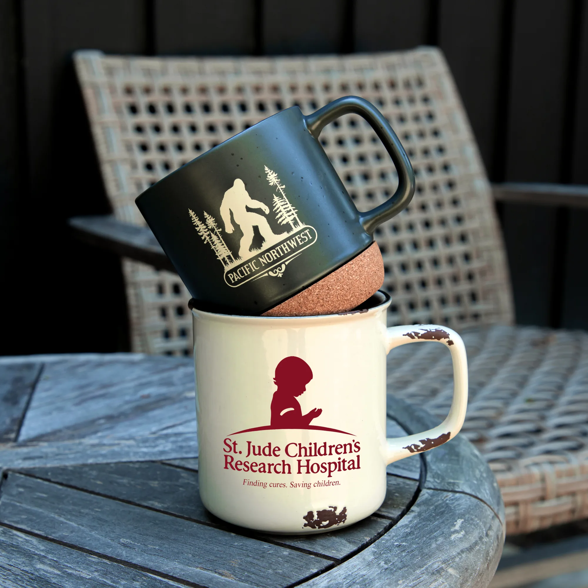 Distressed Stoneware 17oz Camp Mug view 6