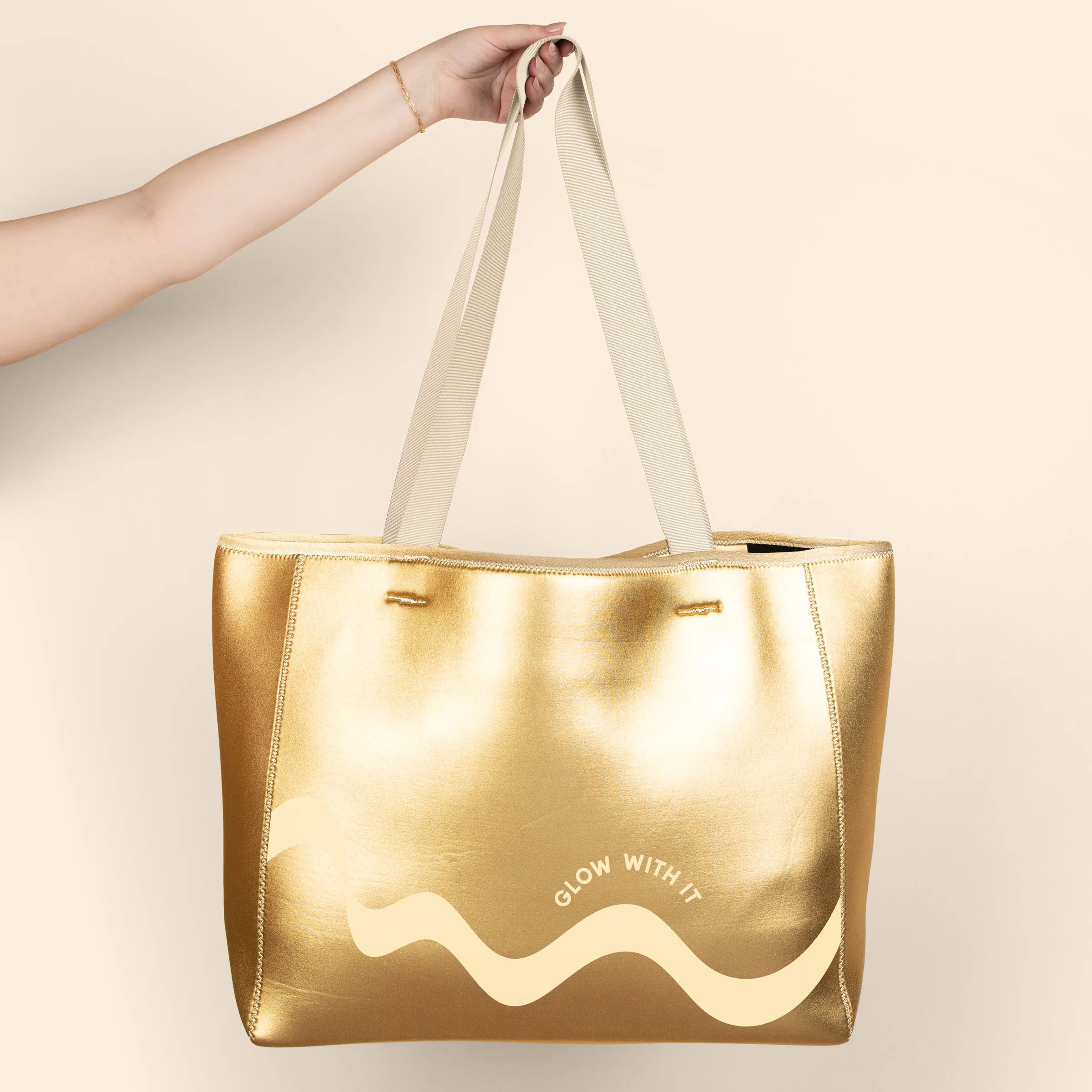 Metallic Gold Logo Lifestyle