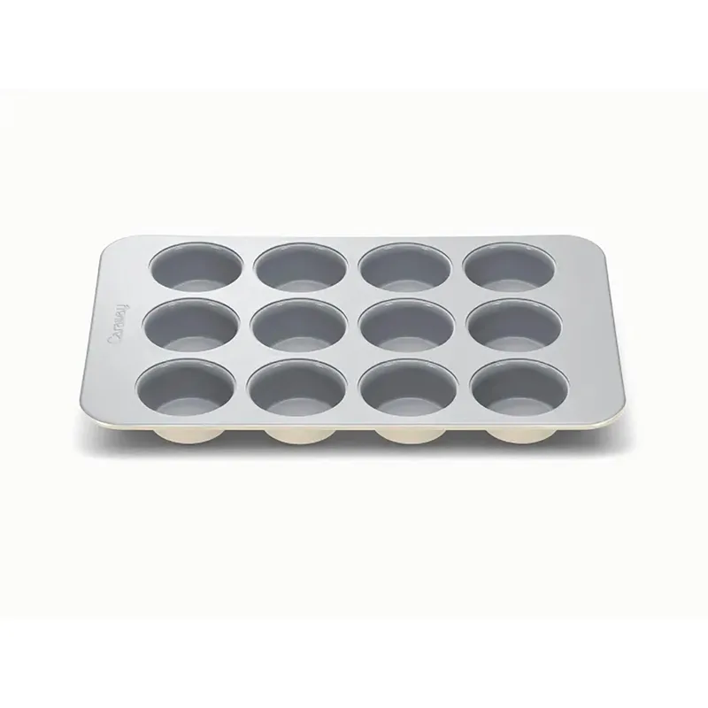 Caraway 12 Cup Nonstick Ceramic Muffin Pan - Cream