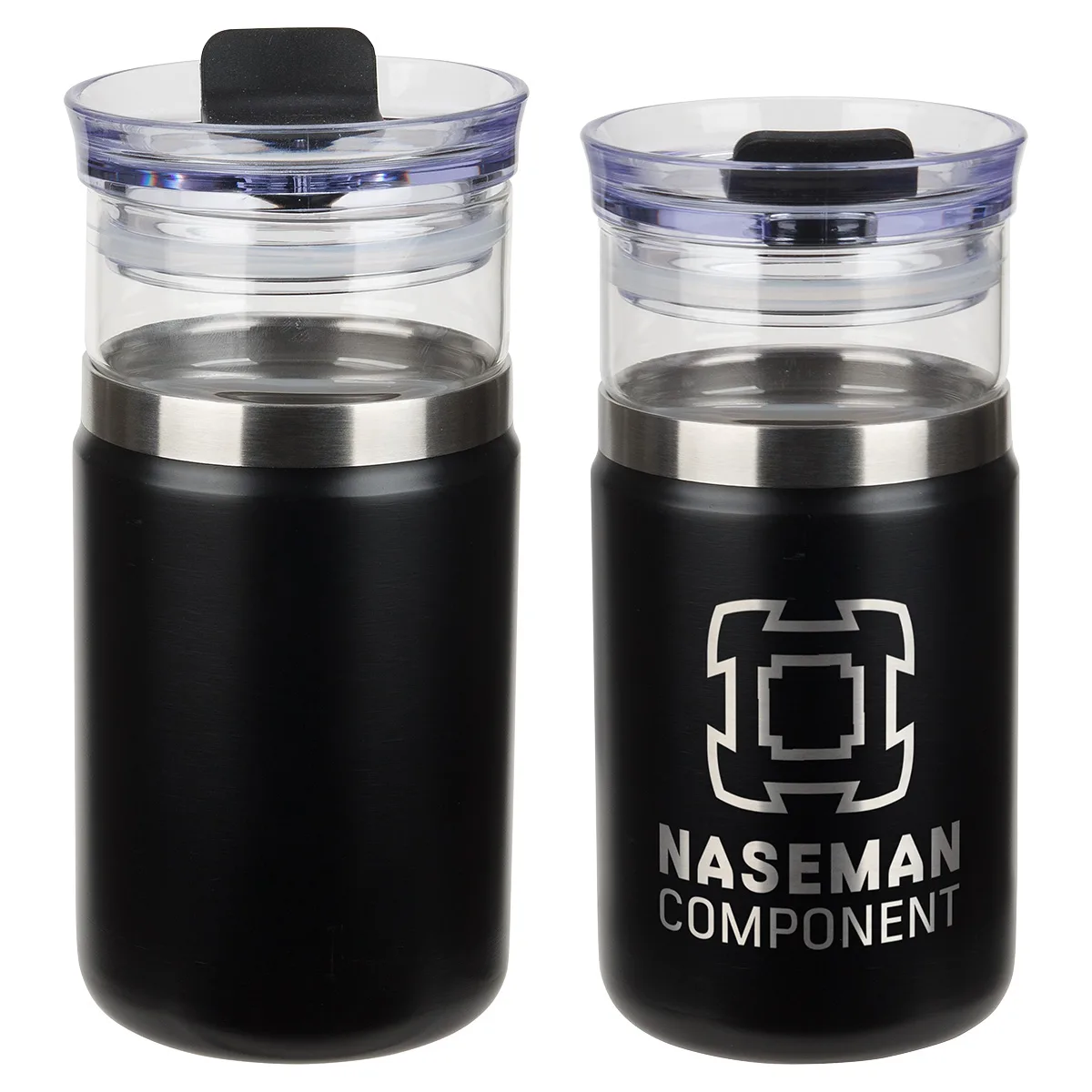 Tamari 12 oz Glass Tumbler & Vacuum Insulated Cooler view 4
