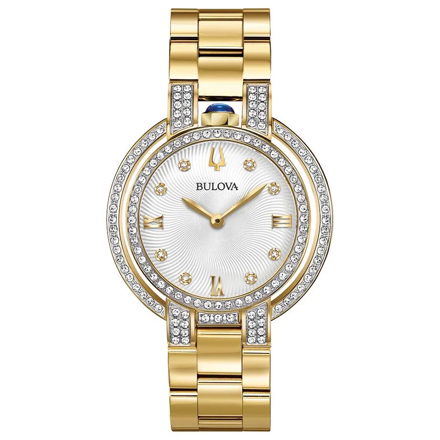 Bulova Watches Ladies' Rubaiyat Limited Edition Bracelet Diamond Case - Gold