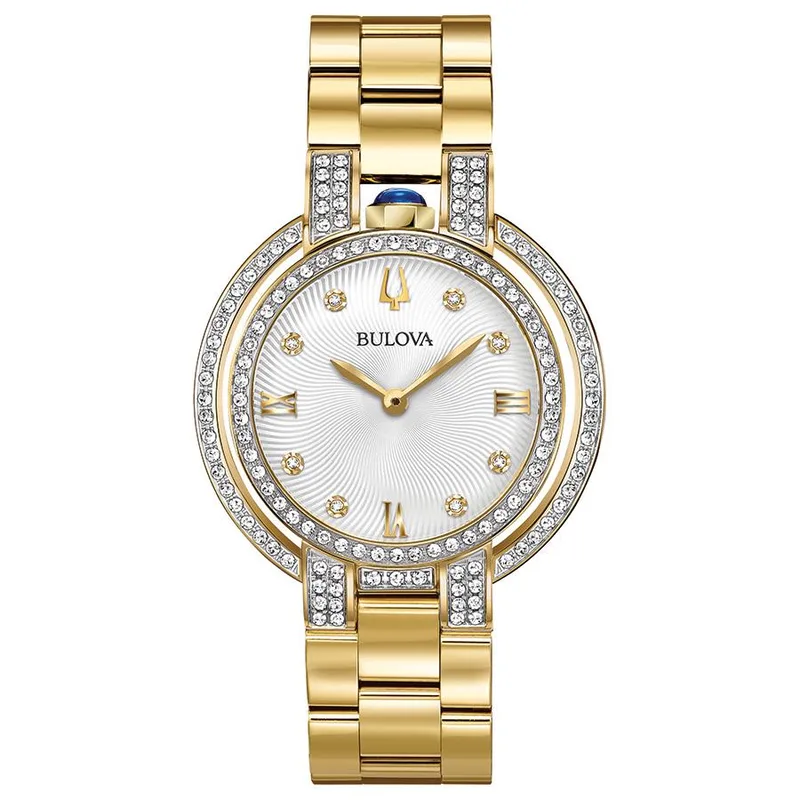 Bulova Watches Ladies' Rubaiyat Limited Edition Bracelet Diamond Case - Gold
